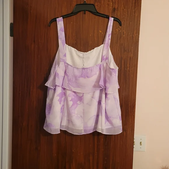 Gilli Lavender Floral Layered Blouse - Picture 2 of 6